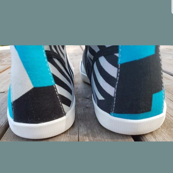 HUNTER Original Dazzle Hi DUSTY PETROL/ SKY BLUE Sneakers WOMEN Sz11 - 11.5 - Picture 6 of 8